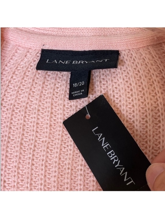 Lane Bryant Boho Peach Pink Ruffled Sleeve Open-Front Cardigan. 18/20. NWT. - Picture 2 of 8